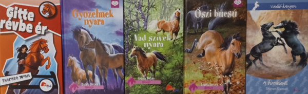5 db a Pony club sorozatbl: A birtoklevl + Gitte Rvbe r + Gyzelmek nyara + Vad szvek nyara + szi bcs