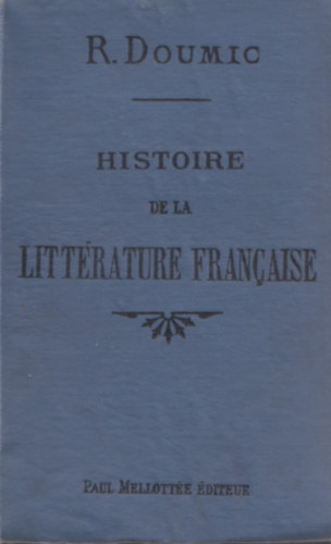 Histoire de la littrature francaise