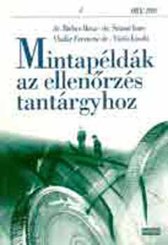 Mintap�ld�k az ellen�rz�s tant�rgyhoz