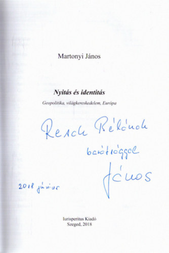 Nyit�s �s identit�s - Geopolitika, vil�gkereskedelem, Eur�pa