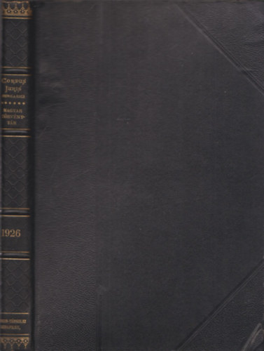 Magyar Trvnytr- 1926. vi trvnycikkek (Corpus Juris Hungarici)