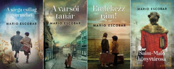 4 db-os k�nyvcsomag (A s�rga csillag gyermekei / A vars�i tan�r / Eml�kezz r�m! / Saint-Malo k�nyvt�rosa)