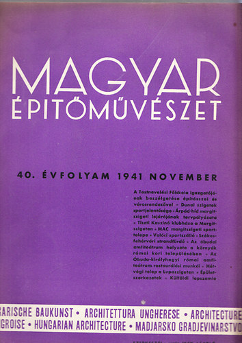 Magyar ptmvszet 1941. november
