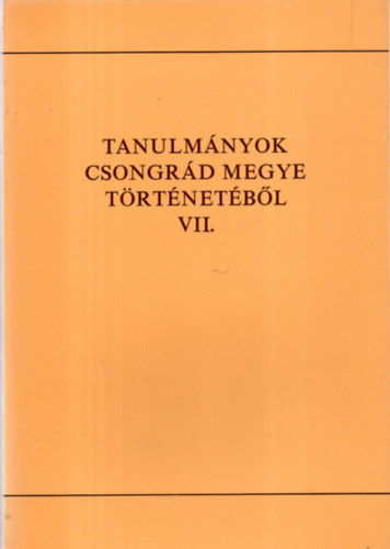 Hdmezvsrhelynek s krnyknyek fldrajzi nevei (Tanulmnyok Csongrd megye trtnetbl VII.)