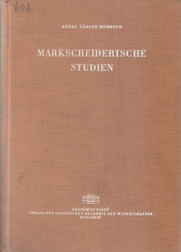 Markscheiderische Studien (Matematikai tanulmnyok nmet nyelven)