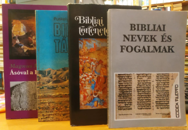4 db Bibliai trtnetek + Bibliai nevek s fogalmak + Bibliai tjakon + sval a Biblia nyomban