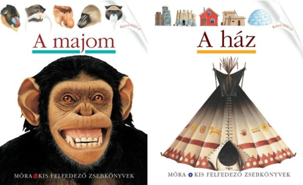 2 db a Kis felfedez� zsebk�nyvek (Var�zslapok) sorozatb�l: A h�z + A majom