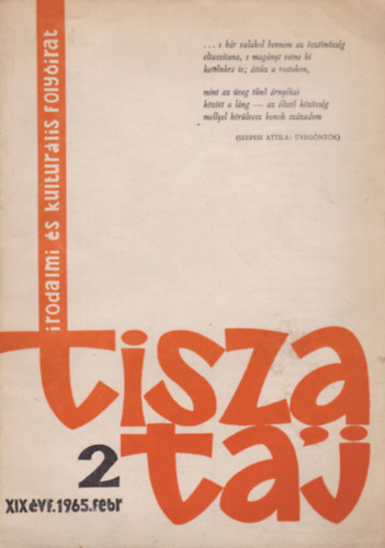 Tiszatj 2 XIX. vf. 1965. febr.