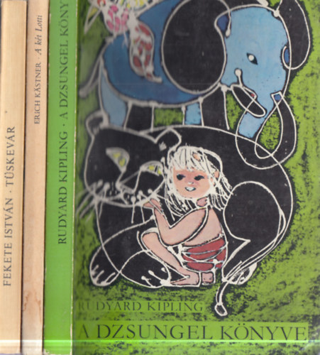 3 db ifj�s�gi irodalom: A dzsungel k�nyve + A k�t Lotti + T�skev�r