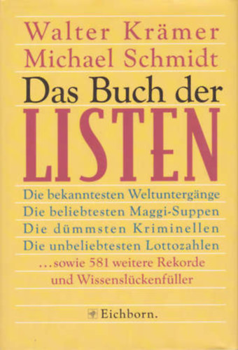Michael Schmidt Walter Kr�mer - Das Buch Der Listen