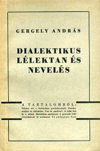 Gergely Andrs - Dialektikus llektan s nevels