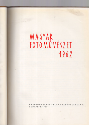 Magyar fotomvszet 1962