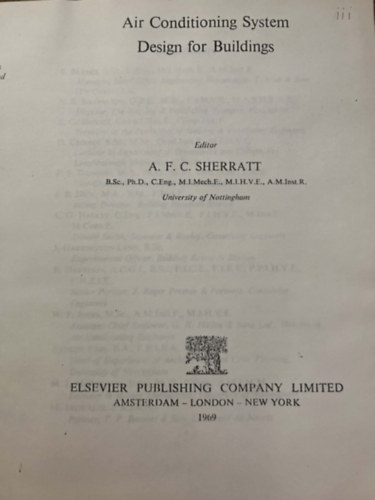 Air Conditioning System Design for Buildings