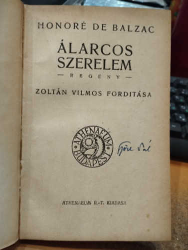 Honoré de Balzac - Álarcos szerelem