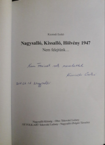 Nagysall, Kissall, Hlvny 1947 - Nem felejtnk......