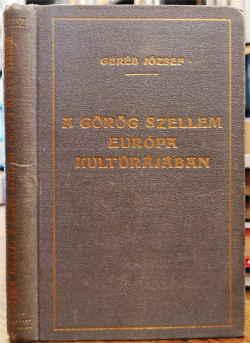 A grg szellem Eurpa kultrjban