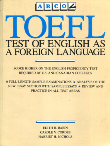 TOEFL - Test of english as a foreign language