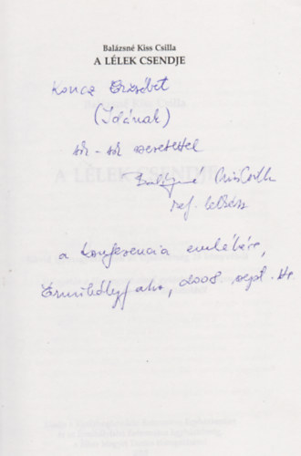 A l�lek csendje (Dedik�lt)