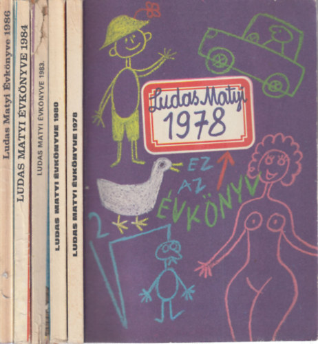 5 db. Ludas Matyi �vk�nyve (1978, 1980, 1983, 1984, 1986)