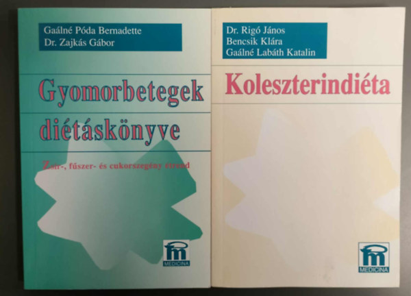 2 db Dits knyv ( Gyomorbetegek ditsknyve,+ Koleszterindita )