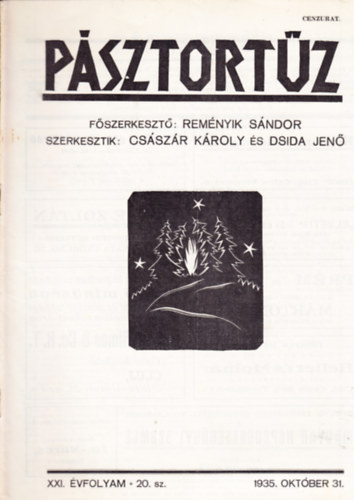 Psztortz XXI. vf. 20. szm (1935. oktber 31.)