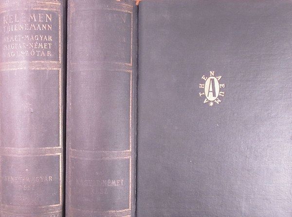 Kelemen B�la; Thienemann Tivadar - N�met-magyar �s magyar-n�met nagysz�t�r I-II.