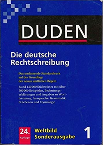 Duden 1 Die Deutsche Rechtschreibung. 24.Aufl.