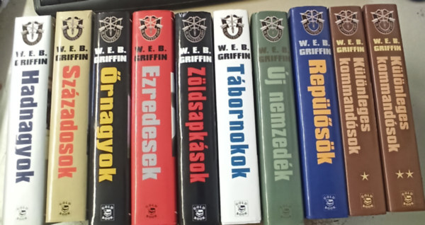 A hbor katoni 1-9. (10 ktetben) / Hadnagyok, Szzadosok, rnagyok, Ezredesek, Zldsapksok, Tbornokok, j nemzedk, Replsk, Klnleges kommandsok I-II.