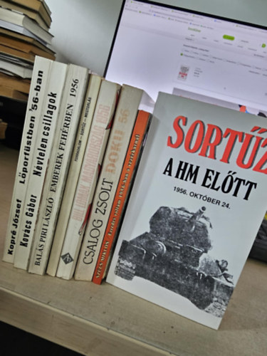 8db m az 1956-os forradalomrl, KNYVMENT AJNLAT: Lportfstben '56-ban+ Nvtelen csillagok+ Emberek fehrben+ Forradalom- sortz- megtorls+ Magyarorszg 1956+ Doku 56+ Ezredes voltam 1956-ban a vezrkarnl+ Sortz a HM eltt