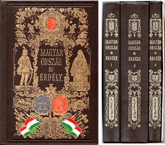 Magyarorszg s Erdly 1-3./Ksrfzet   EREDETI KPEKBEN, TRTNELMI S HELYIRATI SZVEGGEL   - A Lange Gusztv Gyrgy ltal 1856-ban kiadott knyv hasonms kiadsa. A ktetekhez egy ksrfzet tartozik. Fekete-fehr illusz