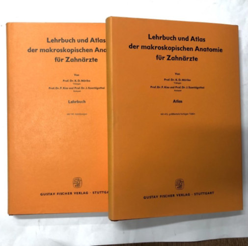 Kiss-Szentgothai Mrike - Lehrbuch und Atlas der makroskopischen Anatomie fr Zahnrzte - nmet nyelv - kt ktet - A makroszkopikus anatmia tanknyve s atlasza fogorvosok szmra
