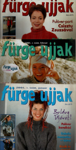 F�rge ujjak 2001/1-12. sz�m. teljes �vfolyam. - (10 db, a 4. sz�m hi�nyzik.) - a 11-12. sz�m egy k�tetben van.