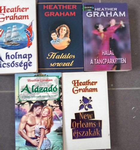 (5 db) Heather Graham romantikus knyyvcsomag:A holnap dicssge / Hallos sorozat / 0Hall a tncparketten / New Orleans-i jszakk