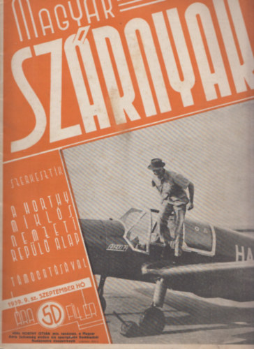 Magyar Szrnyak 1939/9.sz. szeptember