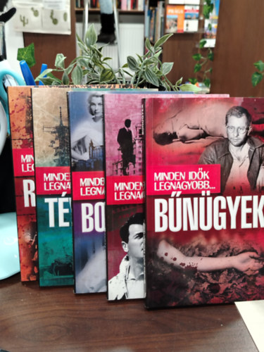 K�NYVMENT� AJ�NLAT, 5 DB. Minden id�k legnagyobb... B�n�gyek, Titkok, Kir�lyi h�zak botr�nyai, T�ved�sek, R�mtettek