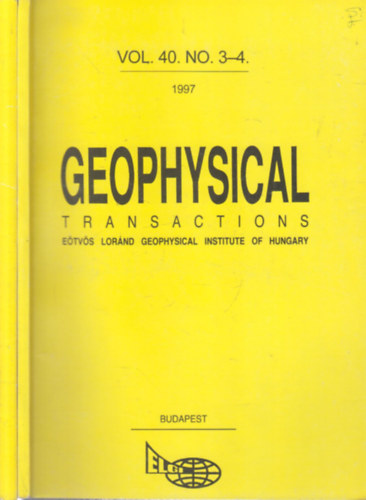 Geophysical Transactions Vol. 40./1-4. (2 ktetben)