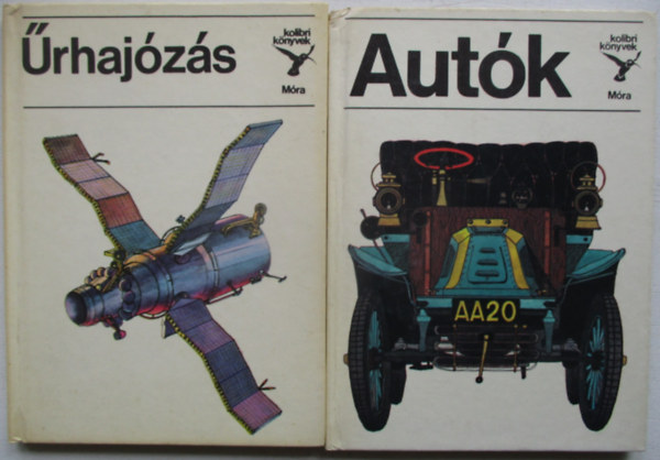 2 db. Kolibri k�nyvek (Aut�k + �rhaj�z�s)