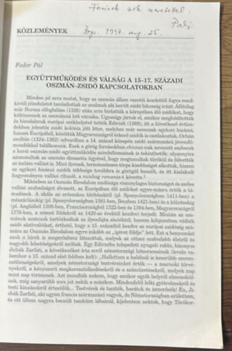 Szzadok a magyar trtnelmi trsulat folyirata - Az alapts ve 1867 KLNLENYOMAT 4.szm