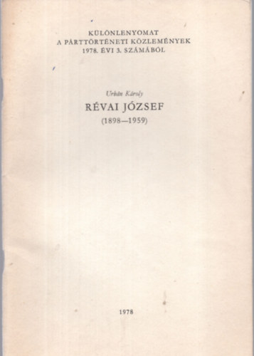 Rvai Jzsef (1898-1959)