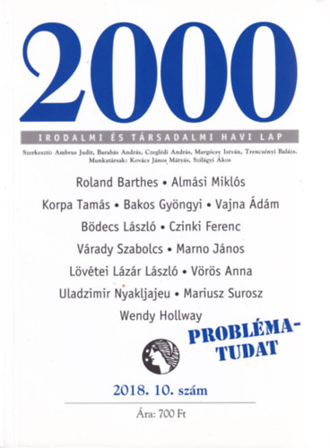 2000 Irodalmi s Trsadalmi Havi Lap - 2018. 10. szm