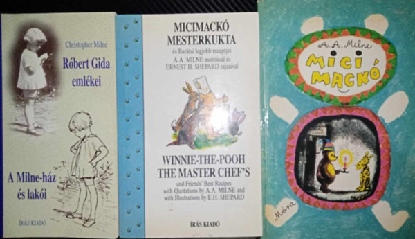 Micimack knyvcsomag (3 ktet) Micimack - Micimack kuckja / Micimack mesterkukta s Bartai legjobb receptjei (angol-magyar ktnyelv) / Rbert Gida emlkei- A Milne-hz s laki