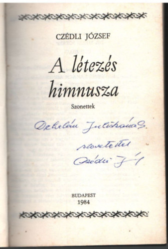 A l�tez�s himnusza- Szonettek