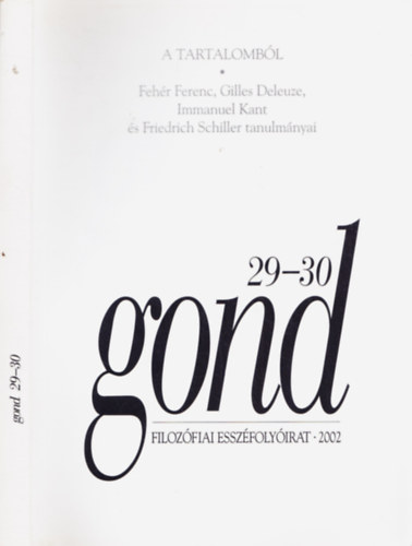Gond 29-30 - Filozfiai esszfolyirat