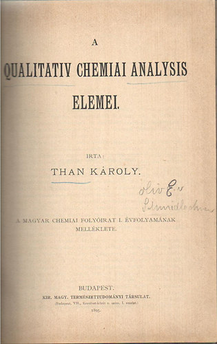 A qualitativ chemiai analysis elemei