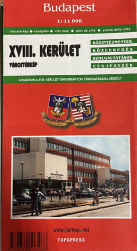 Budapest XVIII. ker�let v�rost�rk�p 1: 11 000