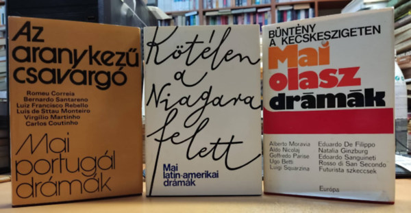 3 db Mai drmk: Ktl a Niagara felett: Mai latin-amerikai drmk + Bntny a kecskeszigetem: Mai olasz drmk + Az aranykez csavarg: Mai portugl drmk
