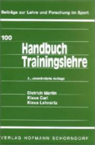 Handbuch Trainingslehre - Edzselmlet nmet nyelven