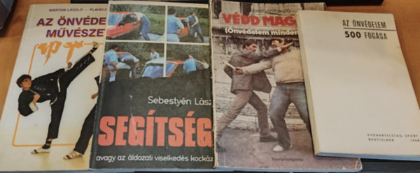 4 db harcmvszet: Az nvdelem 500 fogsa; Az nvdelem mvszete; Vdd magad! (nvdelem mindenkinek);Segtsg! (avagy az ldozati viselkeds kockzata)