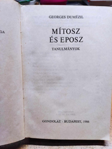 M�tosz �s eposz