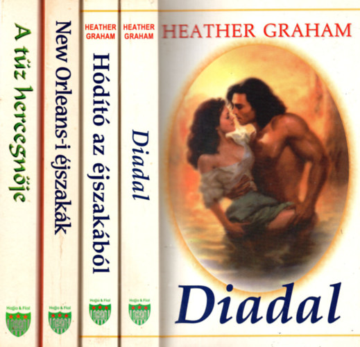 4 db  Heather Graham k�nyv ( A H�d�t� az  �jszak�b�l +Diadal +New Orieans-i �jszak�k +A t�z hercegn�je )